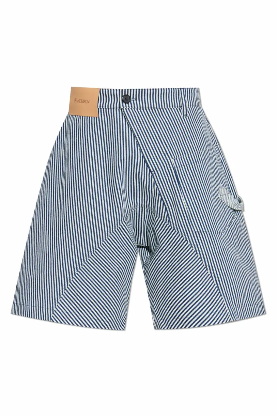 JW Anderson NAVY BLUE Striped shorts