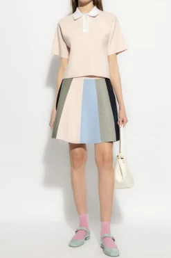 JW Anderson PINK Polo with cashmere finish