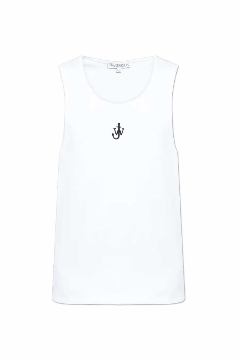 JW Anderson WHITE Ribbed Top