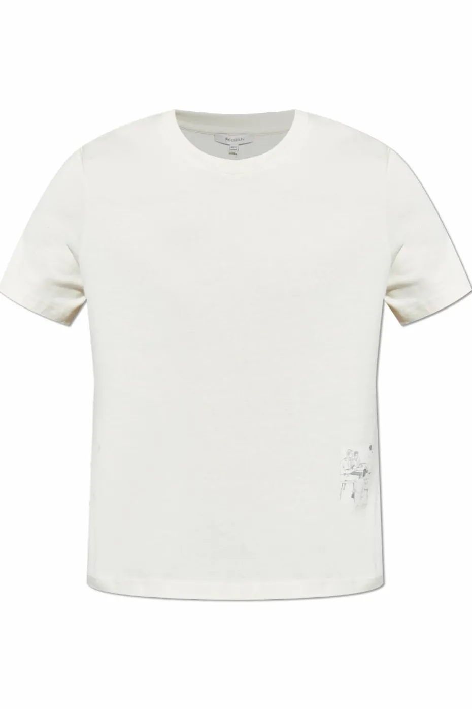 JW Anderson WHITE T-shirt with a pattern