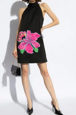 Kate Spade BLACK Floral Motif Dress