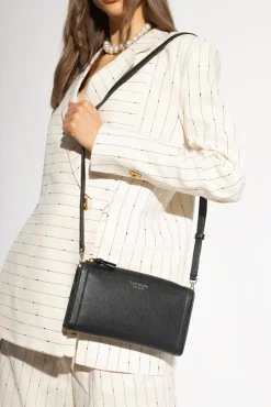 Kate Spade BLACK 'Knott Small' shoulder bag with logo