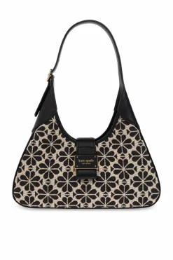Kate Spade BLACK Shoulder Bag Spade Flower Small