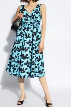 Kate Spade BLUE Floral Pattern Dress