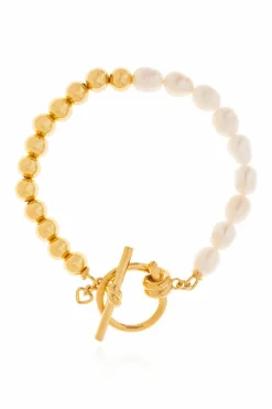 Kate Spade GOLD Brass bracelet with pearls