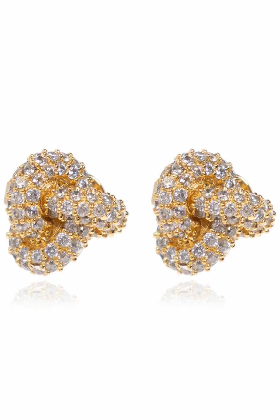 Kate Spade GOLD Brass earrings with shimmering crystals