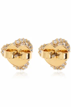 Kate Spade GOLD Brass earrings with shimmering crystals