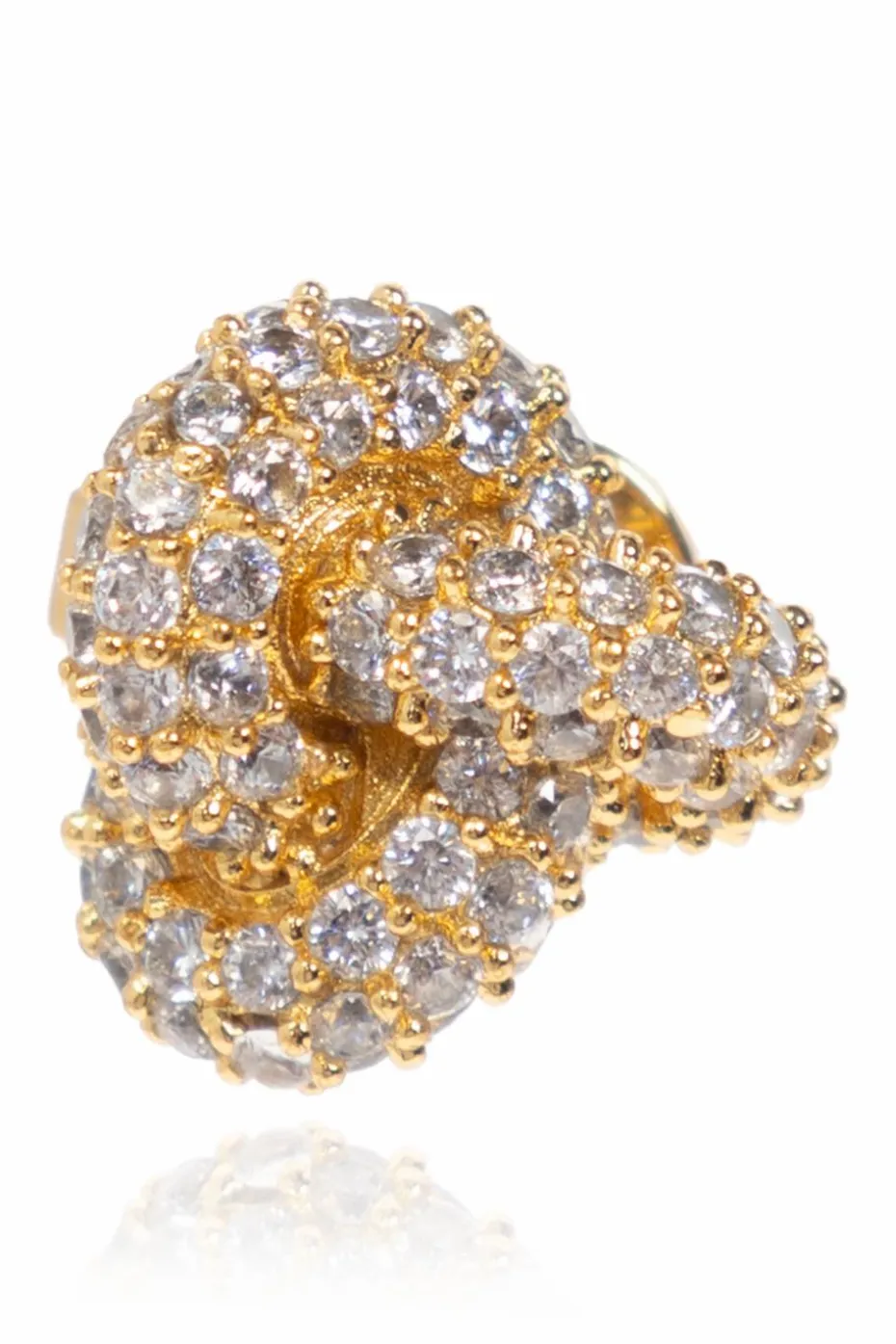 Kate Spade GOLD Brass earrings with shimmering crystals