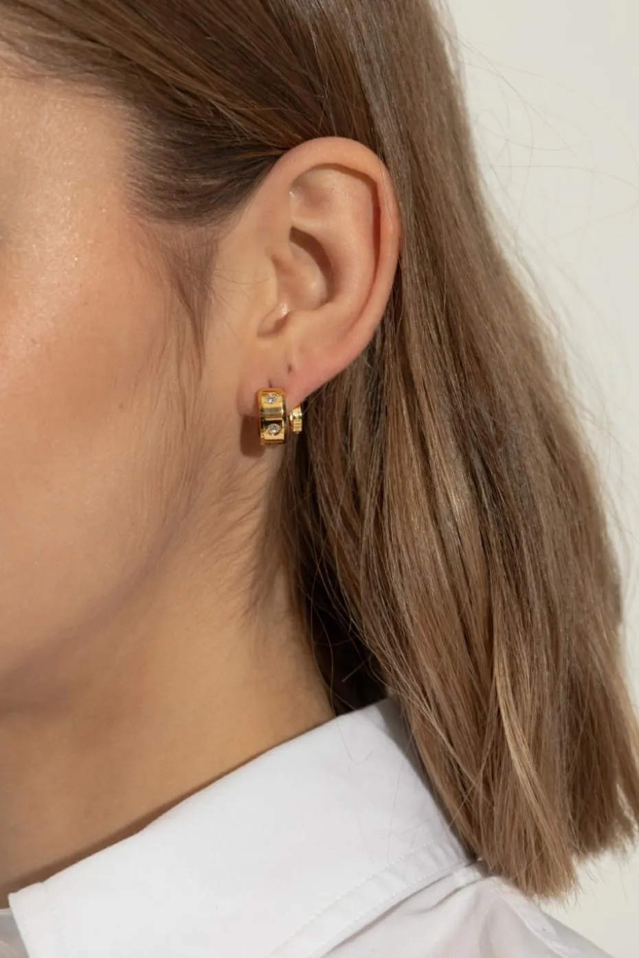 Kate Spade GOLD Earrings with shimmering crystals