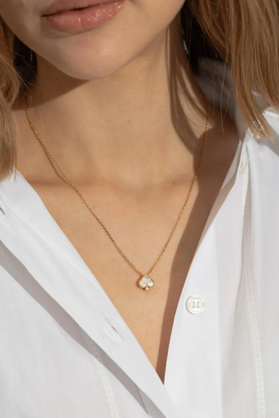Kate Spade GOLD Heart-shaped pendant necklace