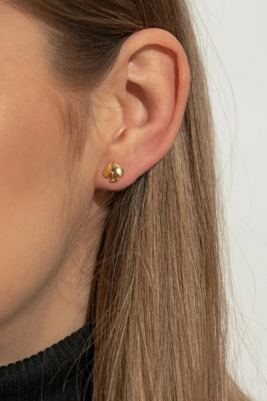 Kate Spade GOLD Logo-shaped earrings