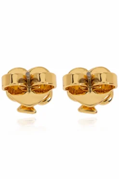 Kate Spade GOLD Logo-shaped earrings