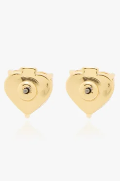 Kate Spade GOLD ‘My Love’ heart-shaped earrings