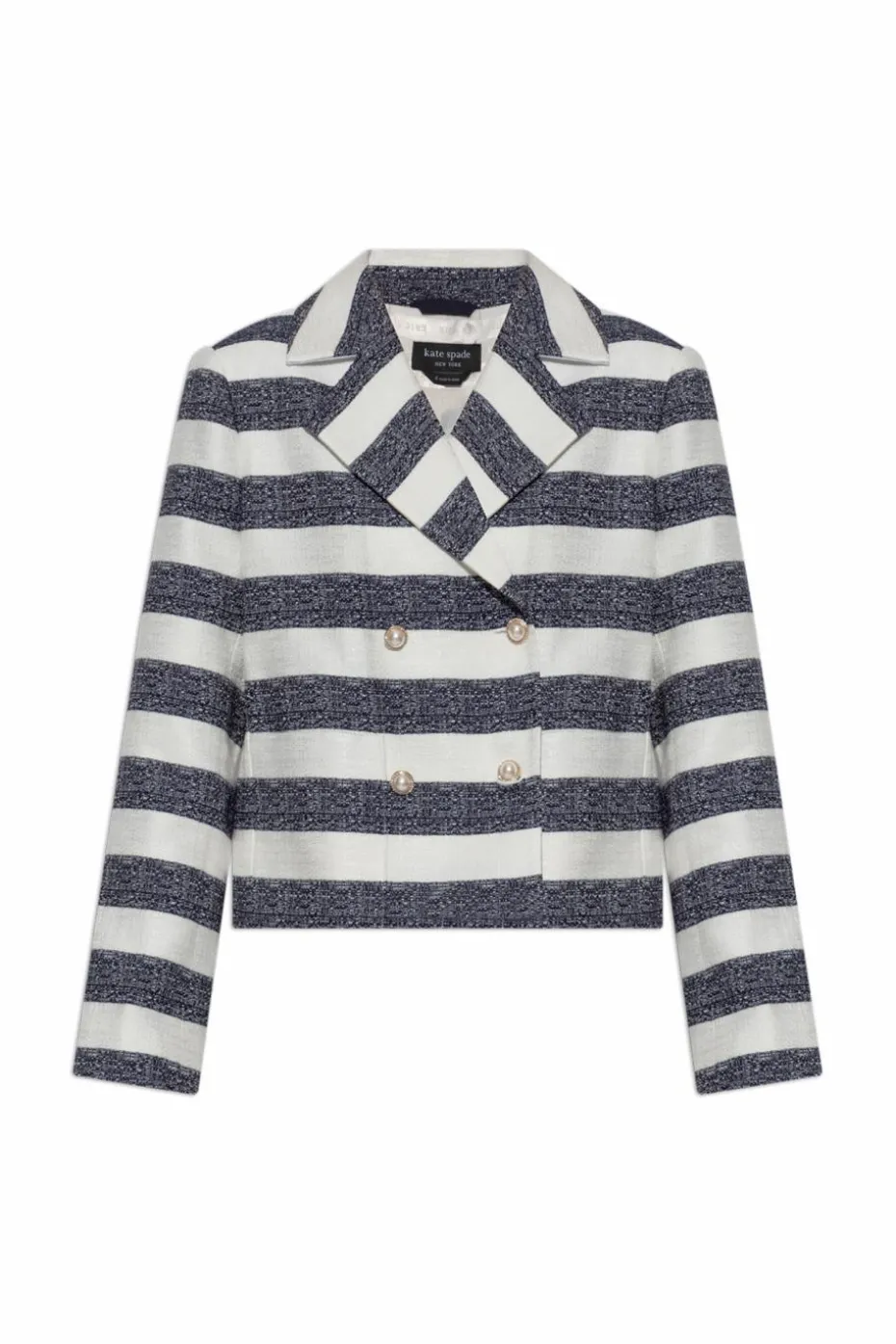 Kate Spade NAVY BLUE Double-breasted blazer with stripe pattern