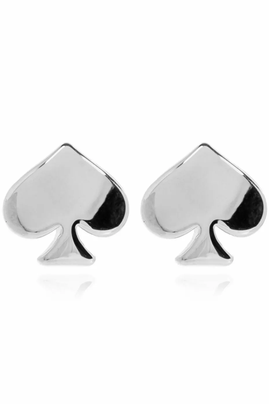 Kate Spade SILVER Logo-shaped earrings
