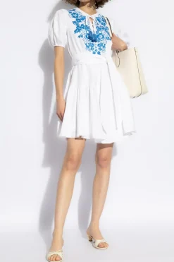 Kate Spade WHITE Floral pattern dress