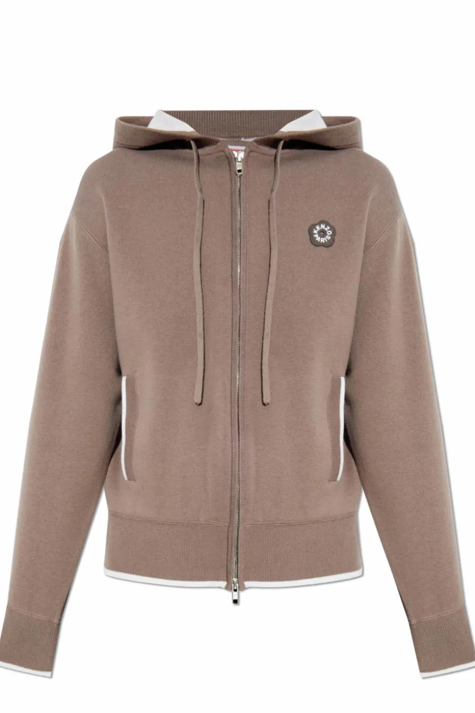 Kenzo beige Cardigan with hood