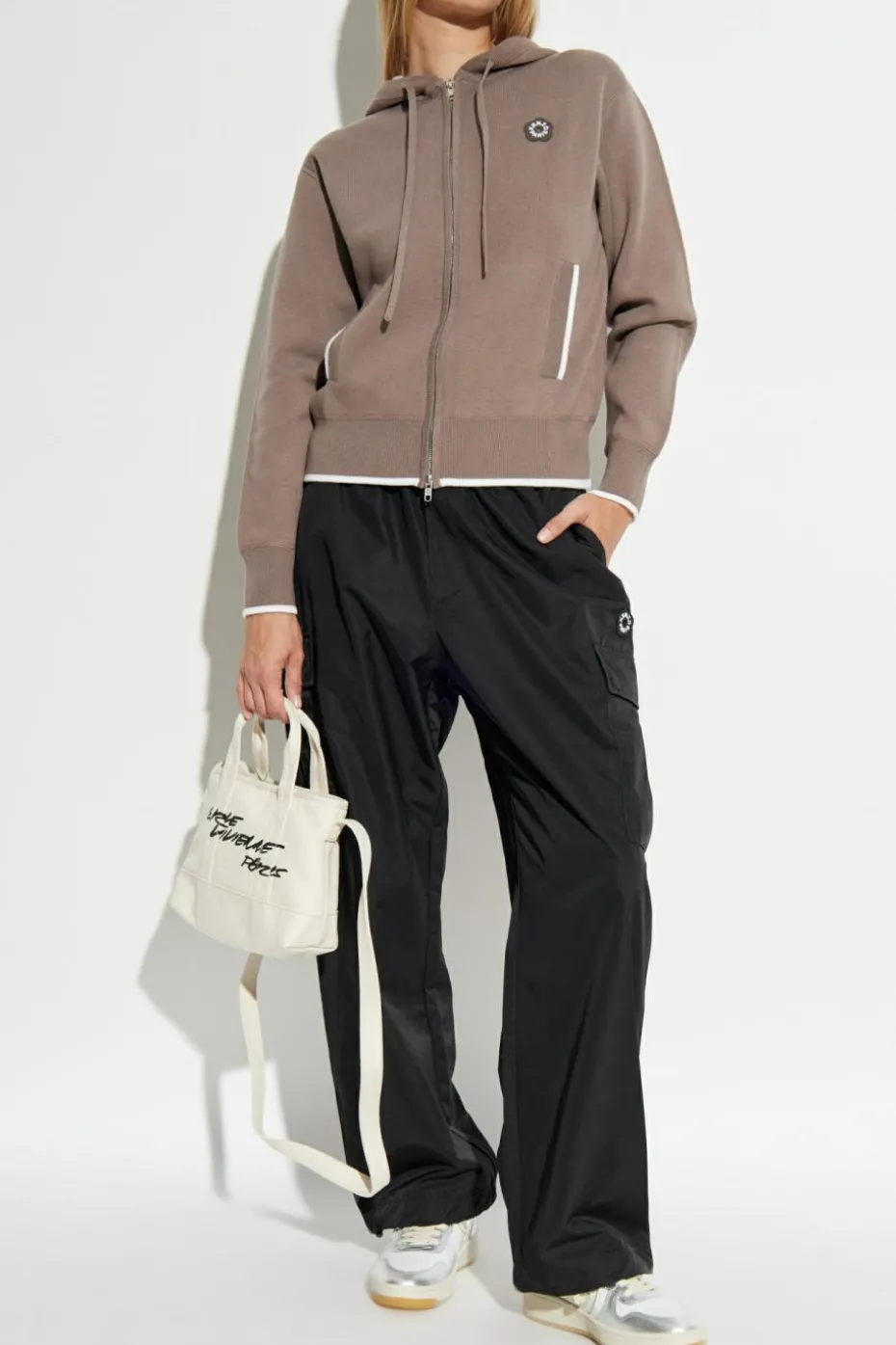 Kenzo beige Cardigan with hood