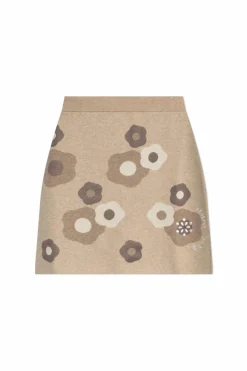 Kenzo beige Skirt with floral pattern