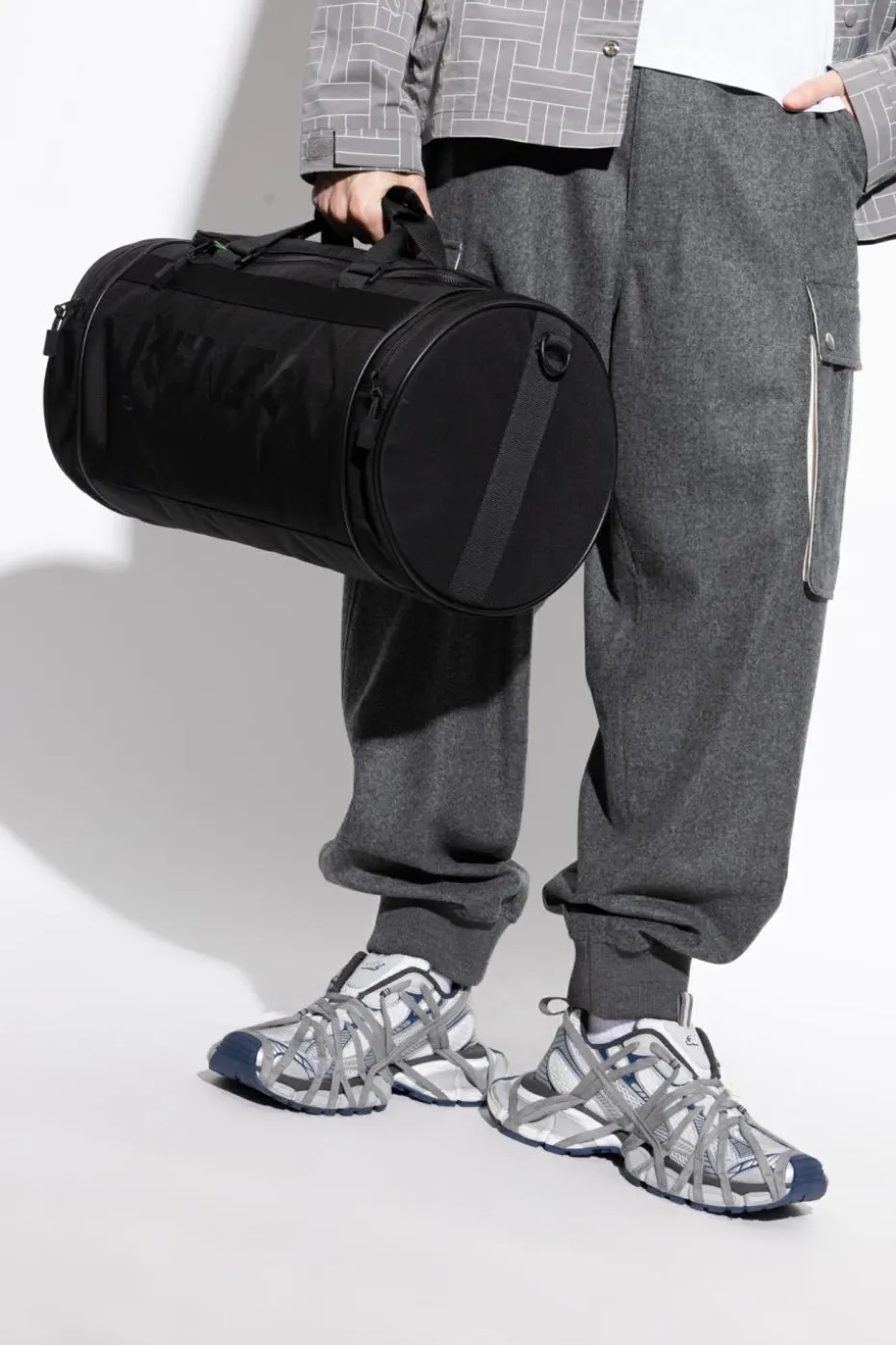 Kenzo BLACK Hand luggage bag with logo