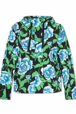 Kenzo BLACK Jacket with floral motif