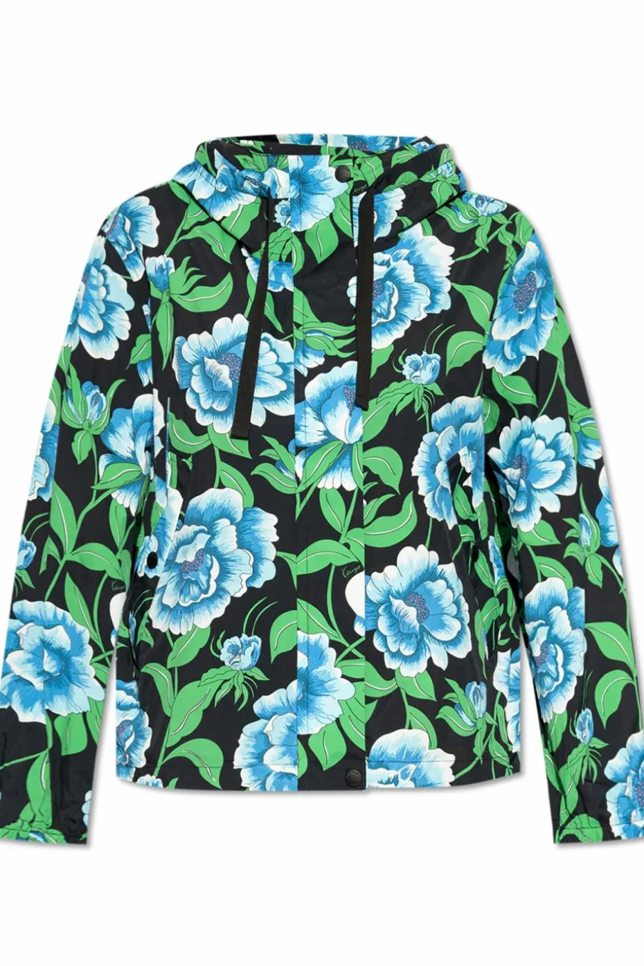 Kenzo BLACK Jacket with floral motif