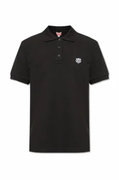 Kenzo BLACK Polo with logo patch