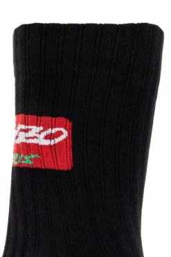 Kenzo BLACK Socks with logo