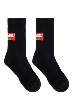 Kenzo BLACK Socks with logo