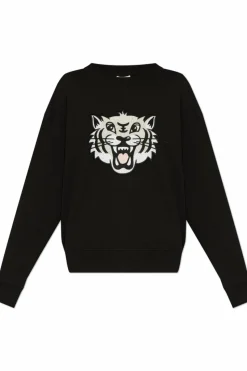 Kenzo BLACK Sweatshirt with tiger motif