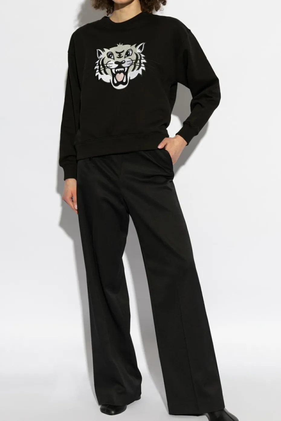 Kenzo BLACK Sweatshirt with tiger motif