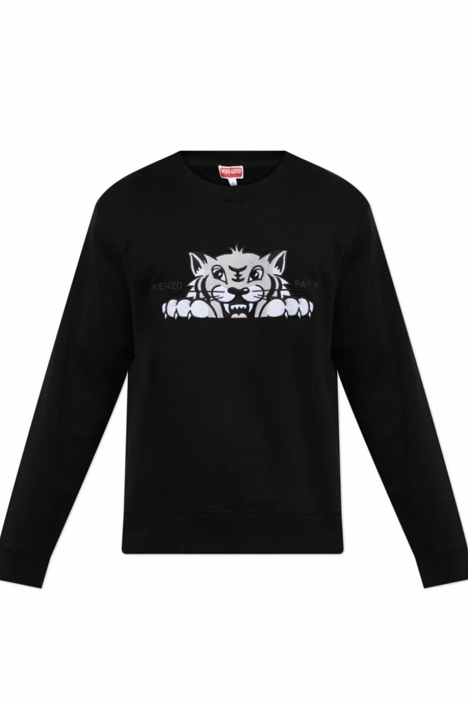 Kenzo BLACK Sweatshirt with a distinctive tiger head
