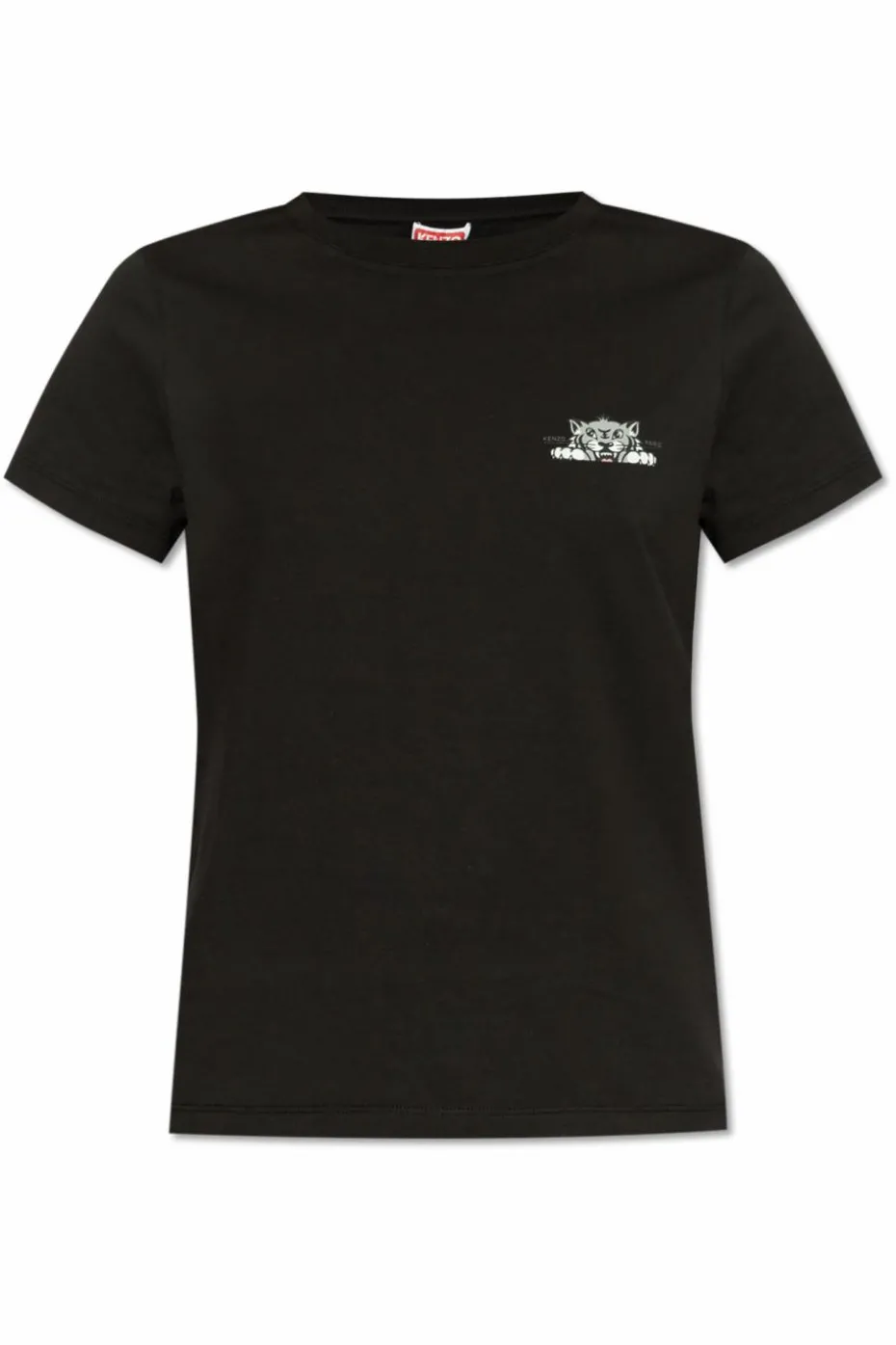 Kenzo BLACK T-shirt with tiger motif