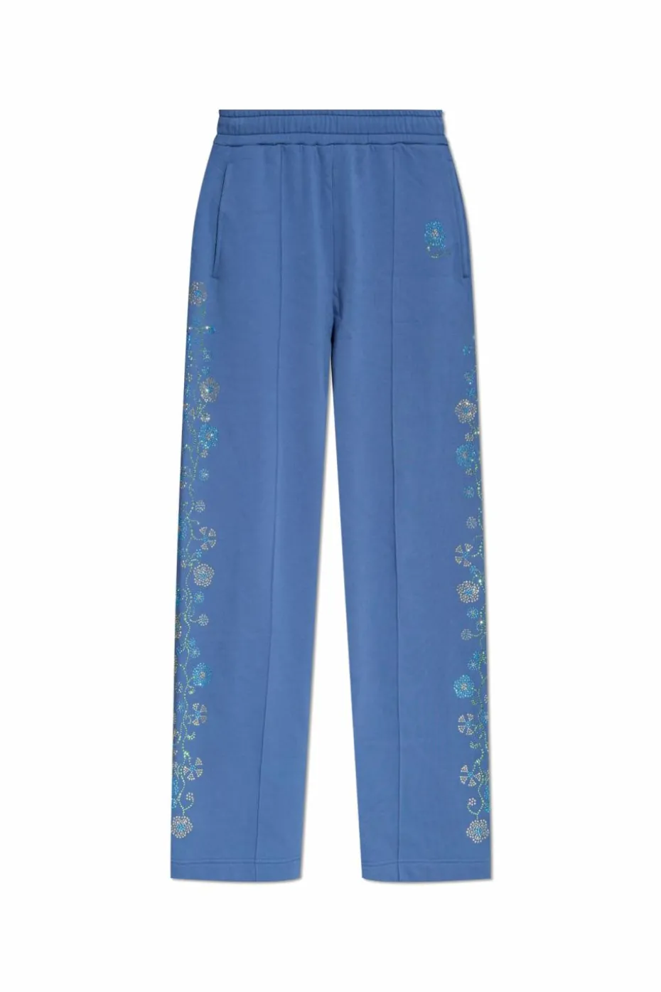 Kenzo BLUE Sweatpants with shimmering appliqués