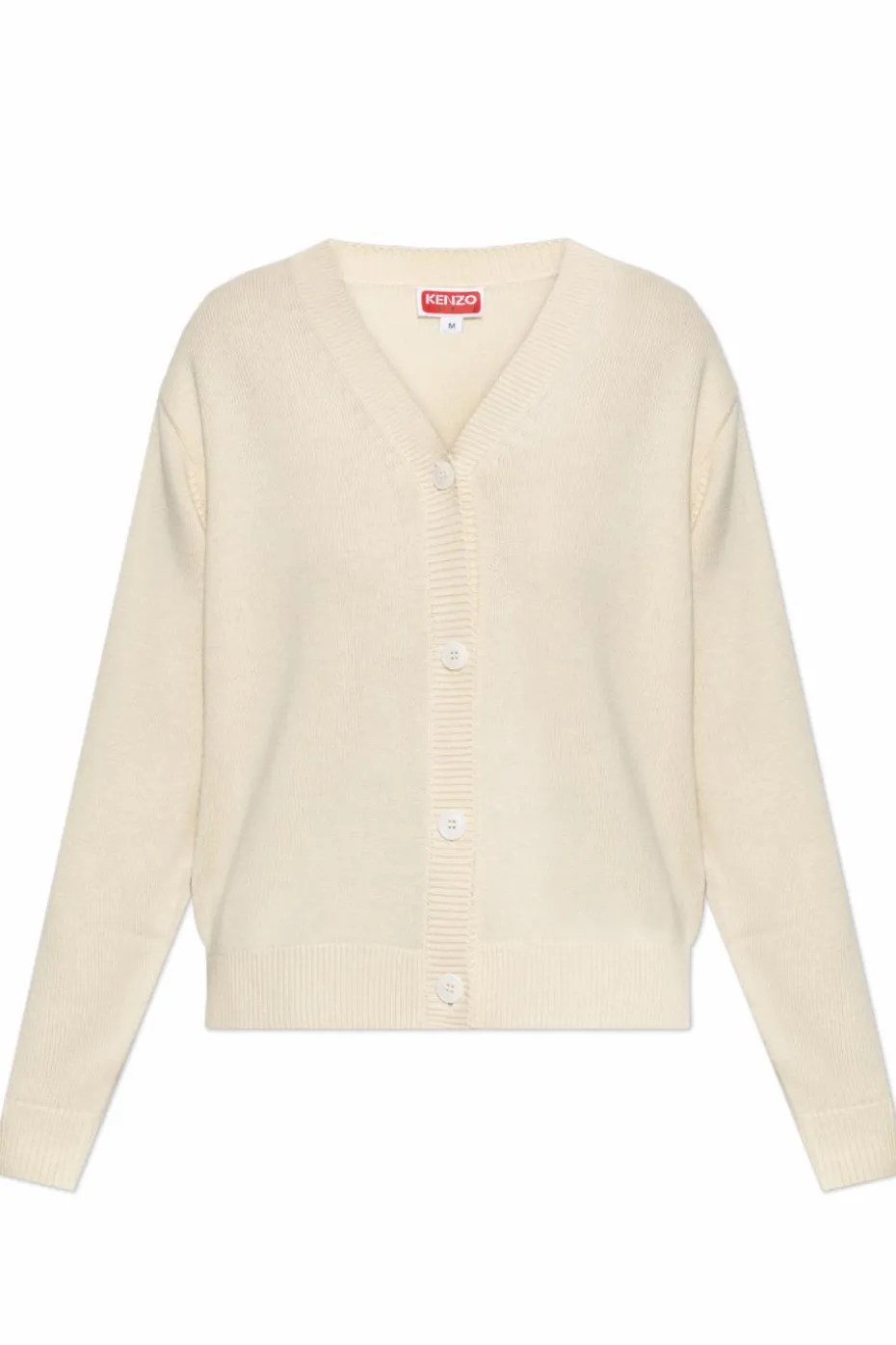 Kenzo cream Cardigan with logo