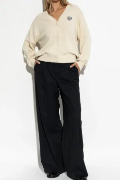 Kenzo cream Cardigan with logo