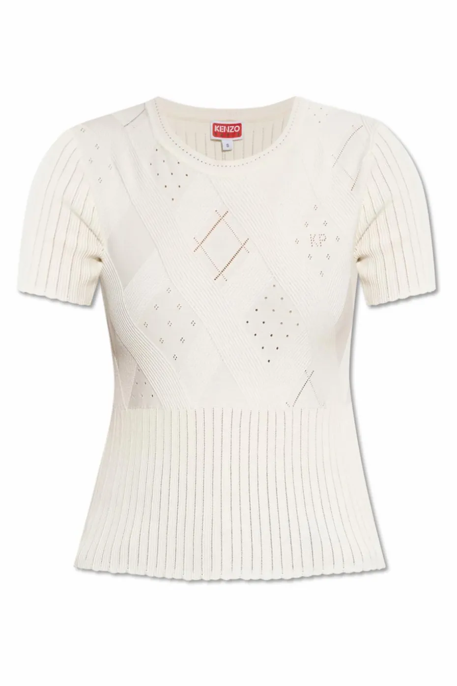 Kenzo cream Top with round neckline