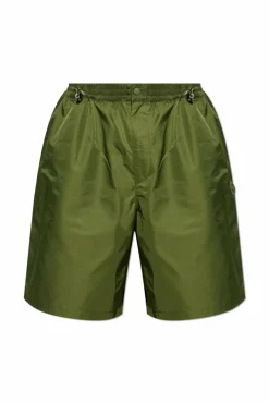 Kenzo GREEN Shorts with logo patch