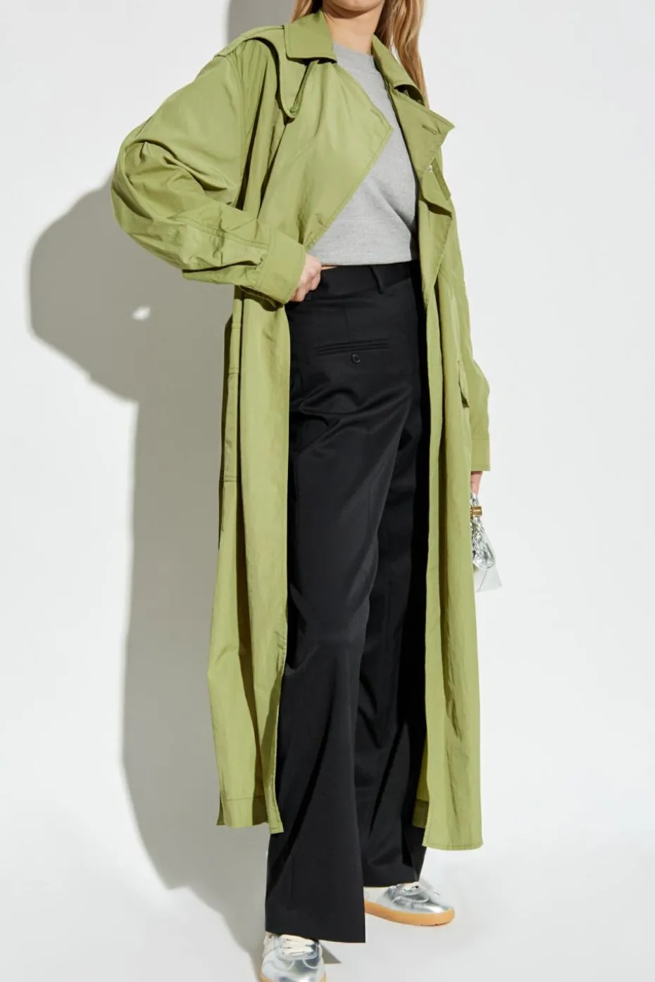 Kenzo GREEN Trench coat with belt