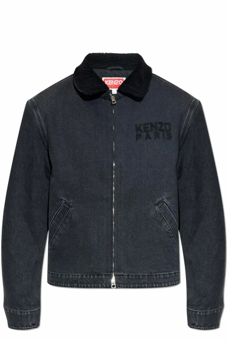 Kenzo GREY Denim jacket with logo