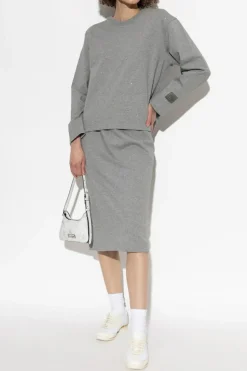 Kenzo GREY Sweatshirt with shimmering crystals