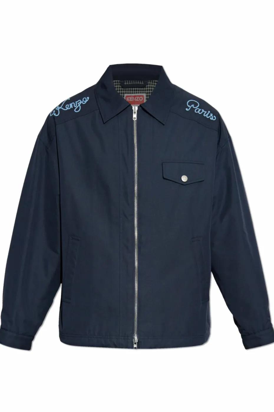 Kenzo NAVY BLUE Jacket with collar