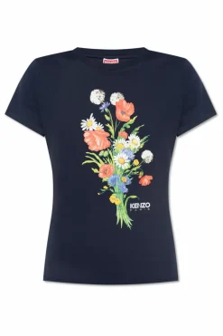 Kenzo NAVY BLUE T-shirt with print