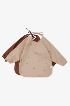 Konges Sløjd BROWN Long-sleeved bib two-pack