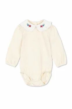 Konges Sløjd cream Bodysuit with Collar