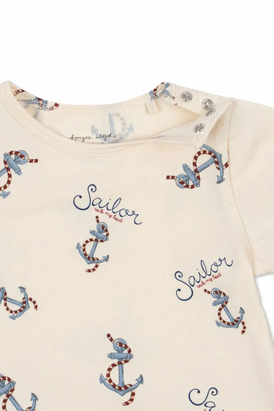 Konges Sløjd cream Bodysuit with print