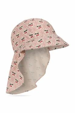 Konges Sløjd cream Cap with cherry motif