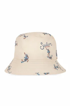 Konges Sløjd cream Cap with logo