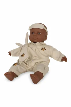 Konges Sløjd cream Doll set: two-piece pajamas, eye mask and toy