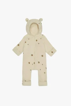 Konges Sløjd cream Hooded playsuit